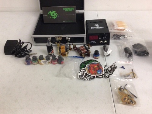 DragonHawk Tattoo Supply Kit, Appears New, Sold as is - Lot 562