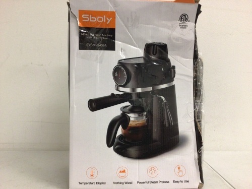Steam Espresso Machine, Appears new, Sold as is - Lot 577