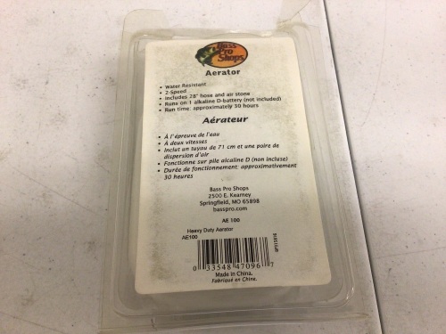 Aerator, E-Commerce Return, Sold as is - Lot 589