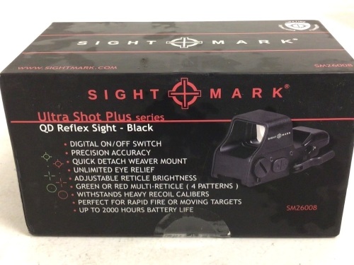 Sight Mark QD Reflex Sight, Appears New, Sold as is - Lot 672
