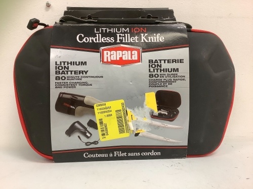 Rapala Cordless Filet Knife, Appears New - Lot 89G