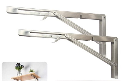 Folding Shelf Brackets 14 Inch, E-Commerce Return, Sold as is - Lot 631G