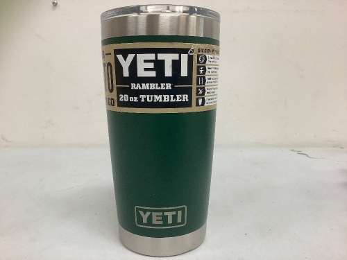 Yeti Rambler 20oz Tumbler, New w/ Missing Slider on Lid, Sold as is - Lot 712G