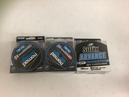 Lot of (3) Fishing Line, E-Commerce Return, Sold as is - Lot 634G