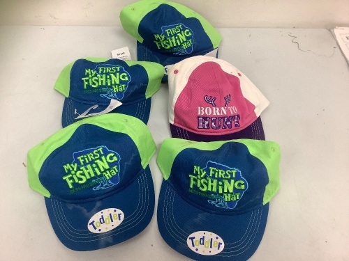 Lot of (5) Kids Hats, Appears New, Sold as is - Lot 690G