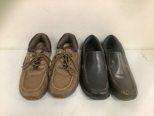 Lot of (2) Mens Slip Ons, 9 and 10, E-Commerce Return, Sold as is - Lot 677G
