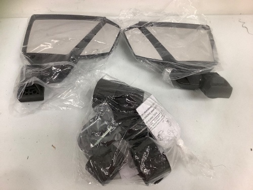 Universal UTV Side and Rearview Mirror Combo Kit, Appears New, Sold as is - Lot 654G