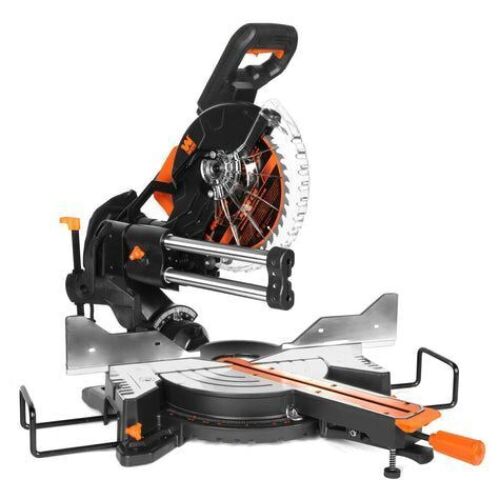WEN MM1015 15-Amp 10-Inch Dual Bevel Sliding Compound Miter Saw with LED Cutline - Lot 79