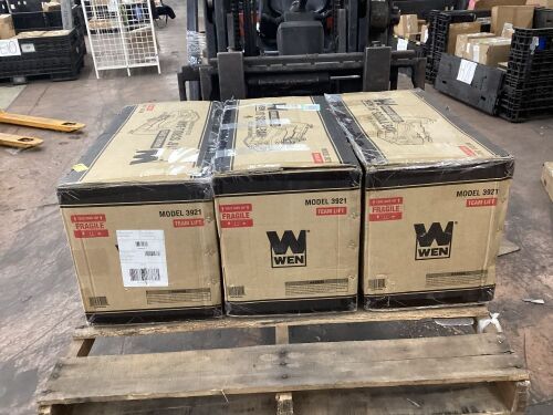 Lot of (3) WEN 3921 16-inch Two-Direction Variable Speed Scroll Saw - Lot 641