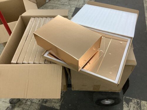 Lot of (20) Gift Boxes with Magnetic Lid, Rose Gold, 2 Pack  - Lot 651