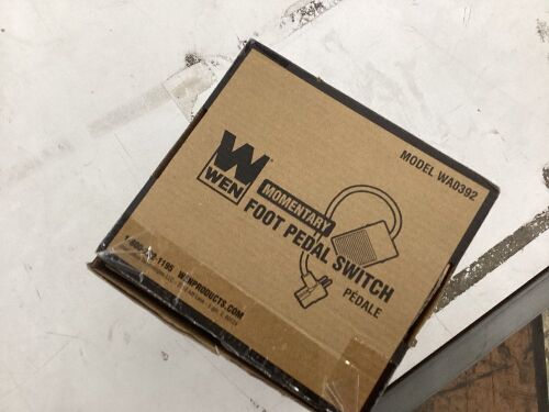 Lot of (3) WEN WA0392 120V 15-Amp Momentary Power Foot Pedal Switch for Woodworking - Lot 621