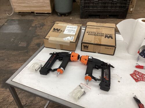 Lot of (2) WEN 61721 18-Gauge 3/8-Inch to 2-Inch Pneumatic Brad Nailer - Lot 508