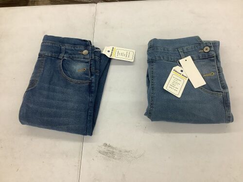 Lot of (2) Kids Denim Overalls, Possibly Size 10-12 - Lot 561