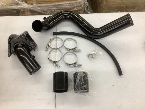 3" Y-Bridge Cold Side Intercooler Pipe for 2006-2010 6.6 Duramax - Scratched Paint  - Lot 568
