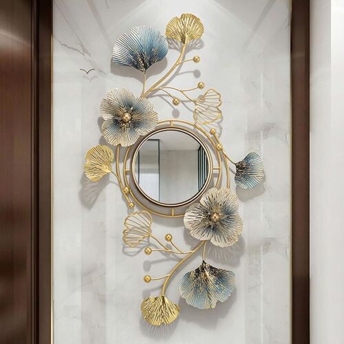 Large Decorative Metal Wall Mirror 47"  - Lot 270