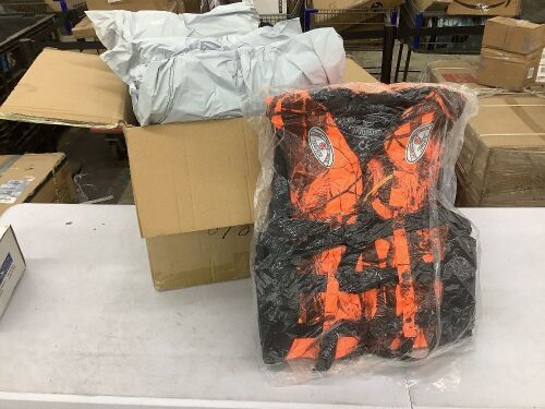 Lot of (5) Orange Camo Life Jackets  - Lot 94