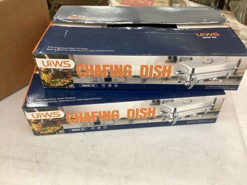 Stainless Steel 8qt Chafing Dish, Set of 2  - Lot 461