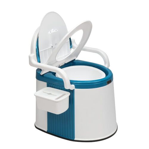 VINGLI Portable Camping RV Toilet with Back & Handrail - Lot 425