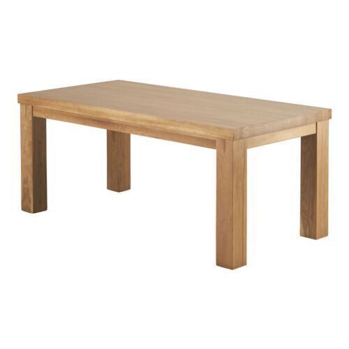 Contemporary Chunky 6ft Sold Oak Dining Table - Lot 23