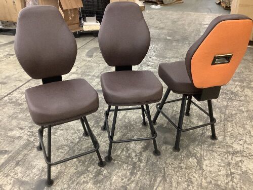 Gaming Table Swivel Stools, Set of 3  - Lot 44