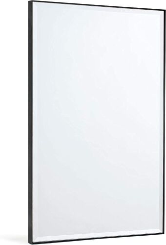 Minuover 24" x 36" Black Rectangular Mirror with Metal Frame - Lot 339