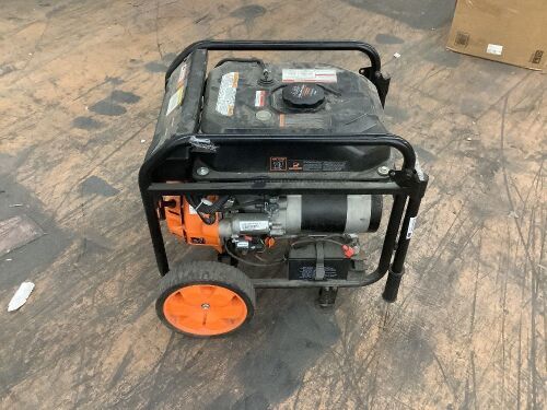 WEN GN5602X 5600-Watt Portable Generator, Electric Start, 224cc, Transfer-Switch and RV-Ready with CO Shutdown Sensor - Has Compression, Electric Start Turns Over, Says "Doesn't Run"  - Lot 446