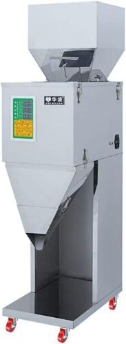 Stainless Steel Automatic Powdered Racking & Filling Machine Weigh Filler for Tea/Seed/Grain 10~999g/0.02~2.2lbs  - Lot 49