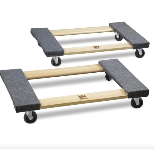WEN 721830 1320-Pound Capacity 18-by-30-Inch Hardwood Mover’s Dolly, 2-Pack - Lot 315
