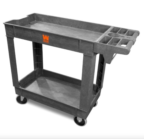 WEN 73009 500-Pound Capacity 40 by 17-Inch Two-Shelf Service Utility Cart - Lot 312