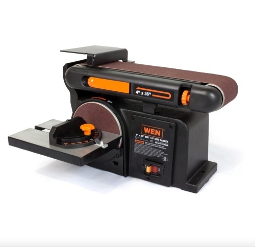 WEN 6502T 4.3-Amp 4 x 36 in. Belt and 6 in. Disc Sander with Cast Iron Base - Lot 156