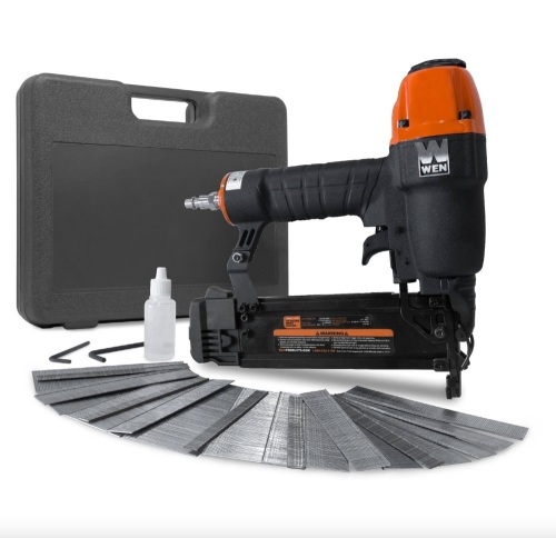 WEN 61723K 18-Gauge 3/8-Inch to 2-Inch Brad Nailer with Carrying Case and 2000 Nails - Lot 135