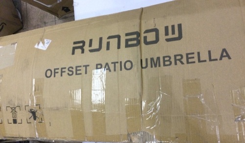 runboy offset patio umbrella  - Lot 274