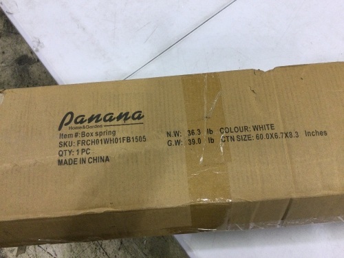panana box spring frame  - Lot 372