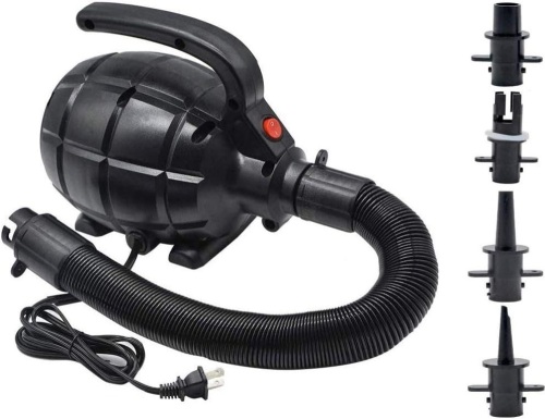 Electric Pump for Inflatables Air Mattress Pump Air Bed Pool Toy Raft Boat Quick Electric Air Pump Black (AC Pump(600W)) - Lot 472