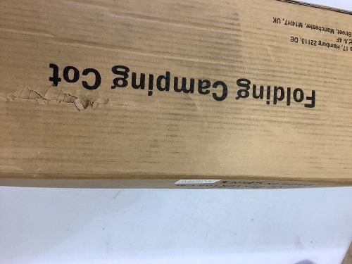 folding camping cot  - Lot 185