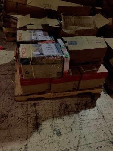 pallet of office supplies - Lot 334