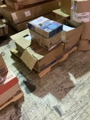 pallet of office supplies  - Lot 335