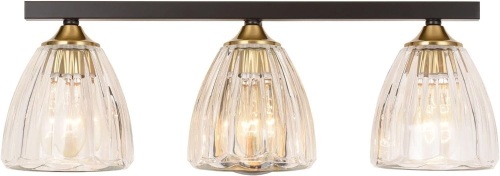 ELLEY HOME 21" Vanity Lights Over Mirror, Brown Finish, 3 Light Wall Lighting, Farmhouse Bathroom Lighting EH1502V3 - Lot 335A