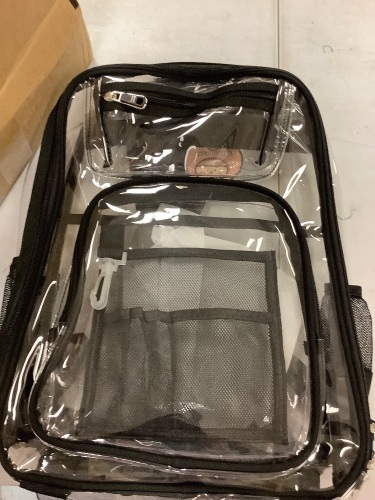 clear backpack - Lot 486