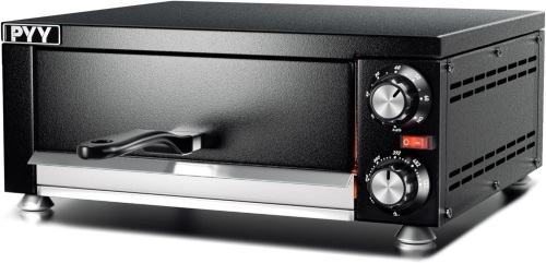 PYY Electric Pizza Oven Indoor Countertop Pizza Oven Commercial Pizza Maker Machine for Home with Timer Stainless Steel Pizza Cooker - Lot 128