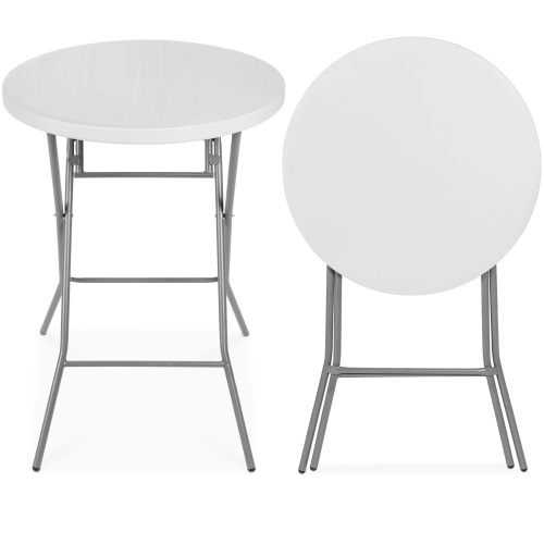 Bar Height Folding Table Indoor Outdoor Accessory w/ Thick Table Top - Lot 1031