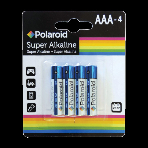 Polaroid Super Alkaline Batteries AAA-4Pk 12ct - Lot 7761