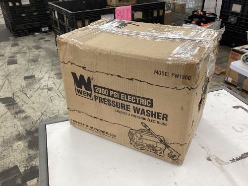 WEN PW1900 2000 PSI 1.6 GPM 13-Amp Variable Flow Electric Pressure Washer - Lot 620