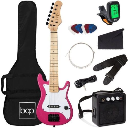 Kids Electric Guitar Beginner Starter Kit w/ 5W Amplifier - 30 in  - Lot 627