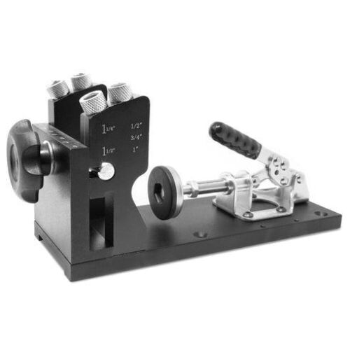 WEN WA1527 Metal Pocket Hole Jig Kit with L-Base, Step Drill Bit, and Self-Tapping Screws - Lot 658