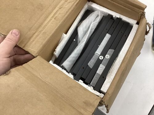 Lot of (2) Black Floating Corner Shelf - Lot 746