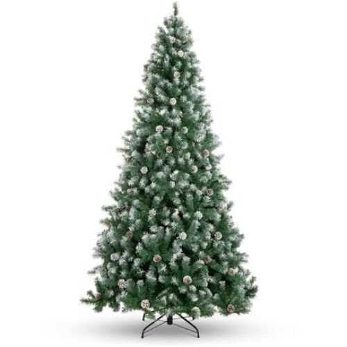 6' Pre-Decorated Christmas Tree w/ Pine Cones, Flocked Branch Tips  - Lot 526