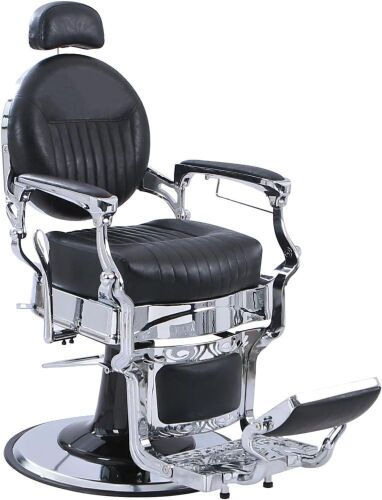 Winado Heavy Duty Vintage Recline Barber Chair Hydraulic with Headrest, Supports up to 550lbs & 360°Rotatable - Lot 35
