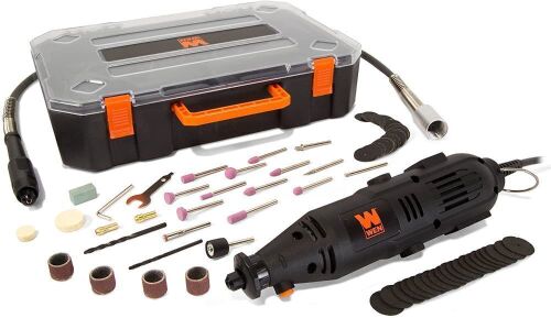WEN 23103 1-Amp Variable Speed Rotary Tool with 100+ Accessories, Carrying Case and Flex Shaft - Lot 533