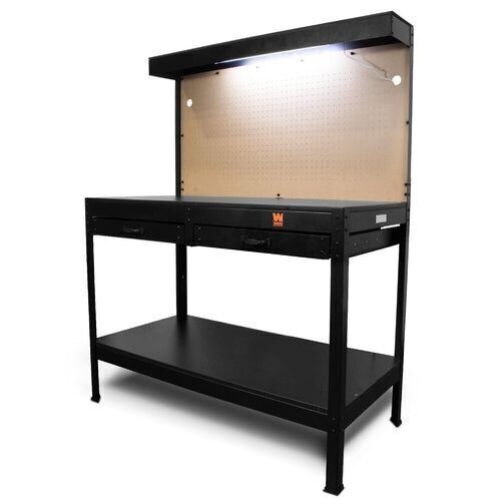 WEN WB4723T 48-Inch Workbench with Power Outlets and Light - Lot 70